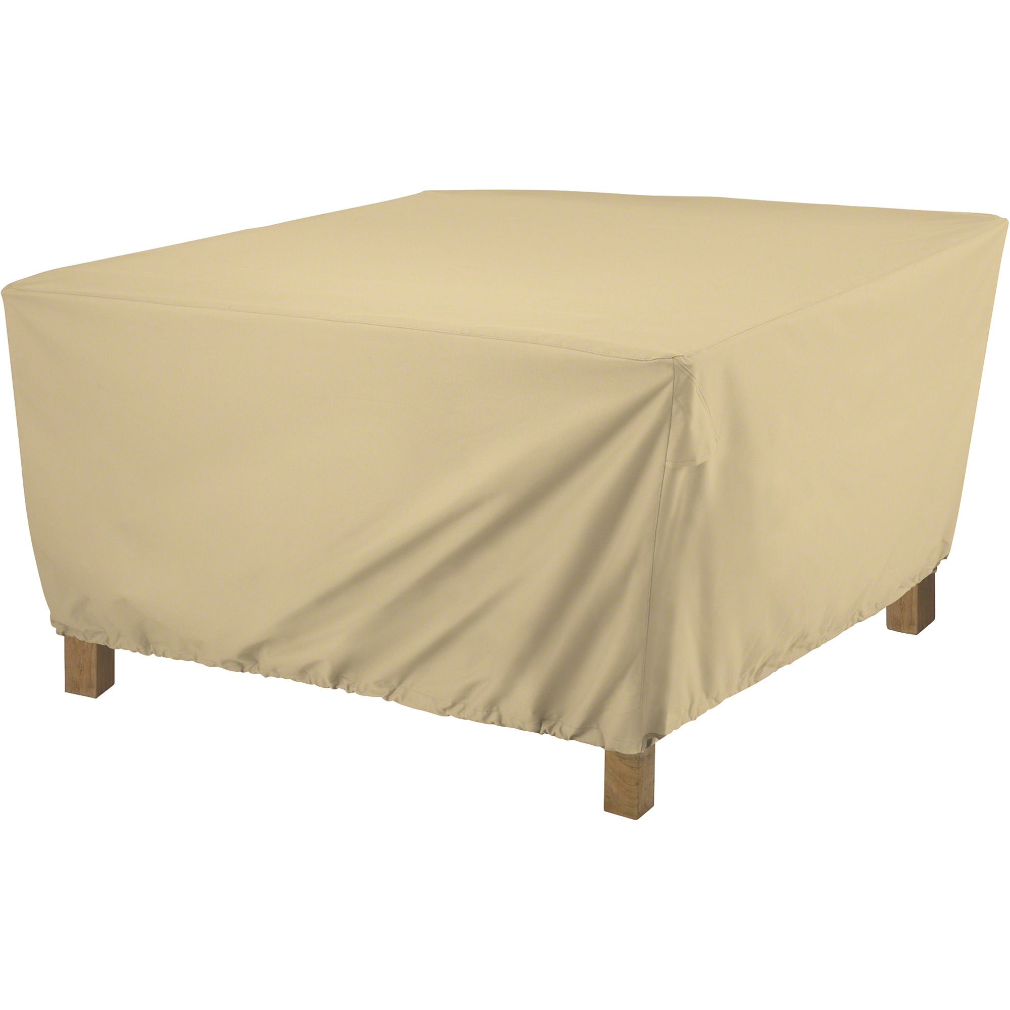 Classic Accessories Terrazzo Square Ottoman/Coffee Table Cover, Small, Fits 21in.L x 21in.W x 17in.H Ottoman/Coffee Table, Sand, Model# 55-910-022001-EC